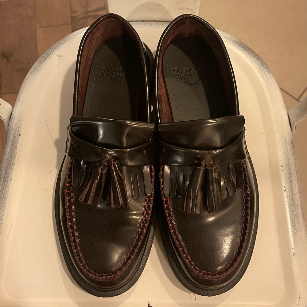 DR. MARTENS ADRIAN LOAFERS (CHERRY RED)